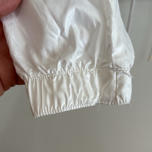 Nike - White/Pink/Blue Nylon Hooded Jacket with Floral Design - Picture 5 of 12